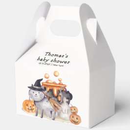 魔女帽子の赤ちゃんシャワーで小さなブー猫を醸造 フェイバーボックス