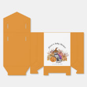 魔女帽子の赤ちゃんシャワーの小さなブー詩の猫 フェイバーボックス (見開き)