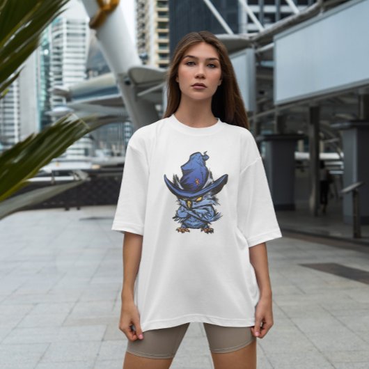 魔女怒帽子フクロウ Tシャツ