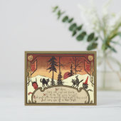 魔女悪魔ジャックO'ランタンパンプキンフルムーン ポストカード (スタンド正面)