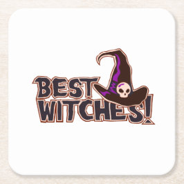 魔女最高の スクエアペーパーコースター