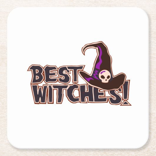 魔女最高の スクエアペーパーコースター (正面)