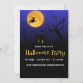 魔女満月ハロウィンパーティー招待状 (正面)