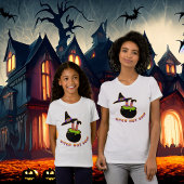 魔女熱いスープ面白いハロウィーン Tシャツ