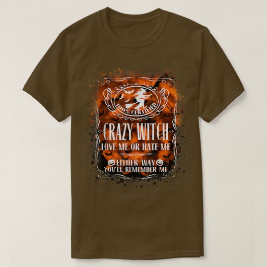 魔女熱狂するは私を愛するか、または私を憎む Tシャツ (デザイン正面)