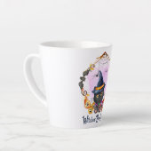 魔女熱狂する カフェラテマグ (左アングル)