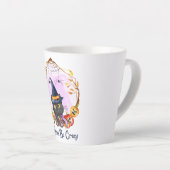魔女熱狂する カフェラテマグ (右アングル)