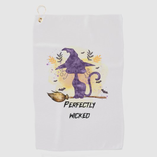 魔女熱狂する ゴルフタオル (正面)