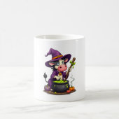 魔女牛のキャンドル釜煎じ薬 コーヒーマグカップ (中央)