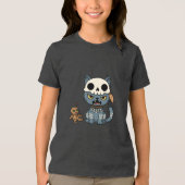 魔女猫のボードゥー人形 トライブレンドTシャツ (正面)