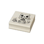 魔女猫のボードゥー人形 ラバースタンプ (スタンプ)