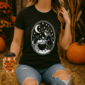 魔女猫の魔法鍋ミスティック Tシャツ
