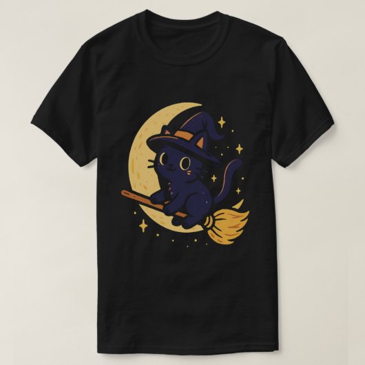 魔女猫Tシャツ Tシャツ (デザイン正面)
