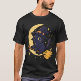 魔女猫Tシャツ Tシャツ