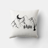 魔女登山アマウンテンアットナイト – 神秘的な月 クッション (裏面)