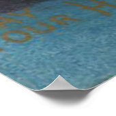 魔女箒黒猫ハロウィーンのカボチャのちょうちんフクロウ ポスター (角)