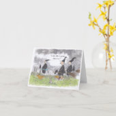 魔女記入ハロウィーンカード カード (黄色い花)