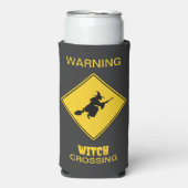 魔女警告のハロウィーン スリム缶クーラー (Seltzer正面)