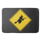 魔女警告のハロウィーン バスマット (正面)