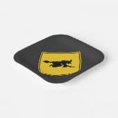 魔女警告のハロウィーン ペーパープレート (傾斜あり)