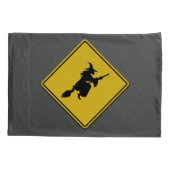 魔女警告のハロウィーン 枕カバー (裏面)