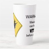 魔女警告の カフェラテマグ (正面)