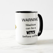 魔女警告の マグカップ (正面右)