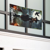 魔女門 横断幕 (ビルの外側)