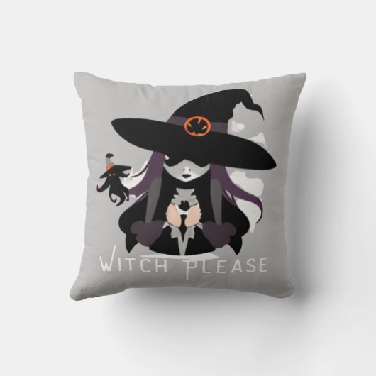 魔女顔 クッション (裏面)