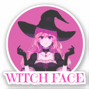 魔女顔 シール