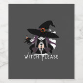 魔女顔 ワインラベル (シングルラベル)