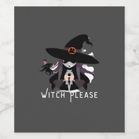 魔女顔 ワインラベル (シングルラベル)