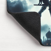 魔女飛んでいると猫 マウスパッド (コーナー)