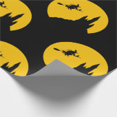 魔女飛んでいると猫 ラッピングペーパー (角)