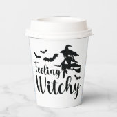 魔女飛んでいるの感じこうもり 紙コップ (裏面)