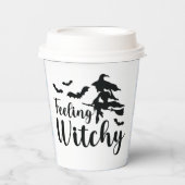 魔女飛んでいるの感じこうもり 紙コップ (正面)