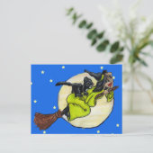 魔女飛んでいる猫ムーンスターズ ポストカード (スタンド正面)