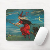 魔女飛んでいる黒猫クレセントムーン マウスパッド (マウス)