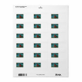 魔女飛んでいる黒猫クレセントムーン ラベル (フルシート)