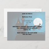 魔女飛んでいる インビテーションポストカード (正面/裏面)