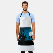 魔女飛んでいる エプロン (着用した状態)