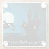 魔女飛んでいる ガラスコースター (裏面)