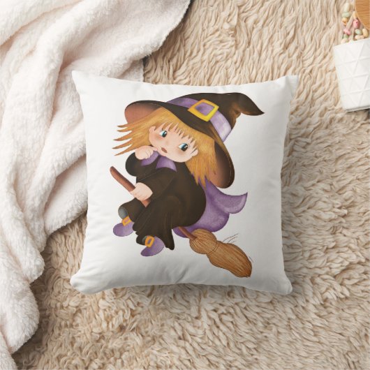 魔女飛んでいる クッション (ブランケット)