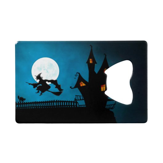 魔女飛んでいる クレジットカード栓抜き (裏面横)