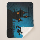 魔女飛んでいる シェルパブランケット (正面)