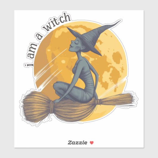 魔女飛んでいる シール (シート)