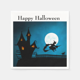 魔女飛んでいる スタンダードカクテルナプキン