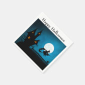 魔女飛んでいる スタンダードカクテルナプキン (角)