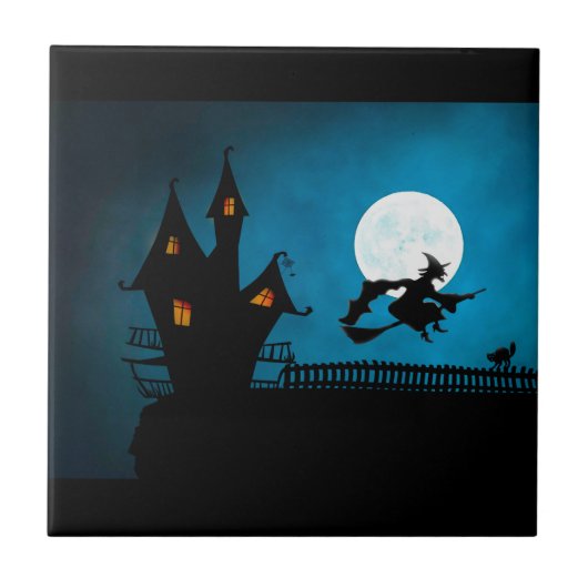 魔女飛んでいる タイル (正面)