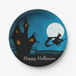 魔女飛んでいる ペーパープレート